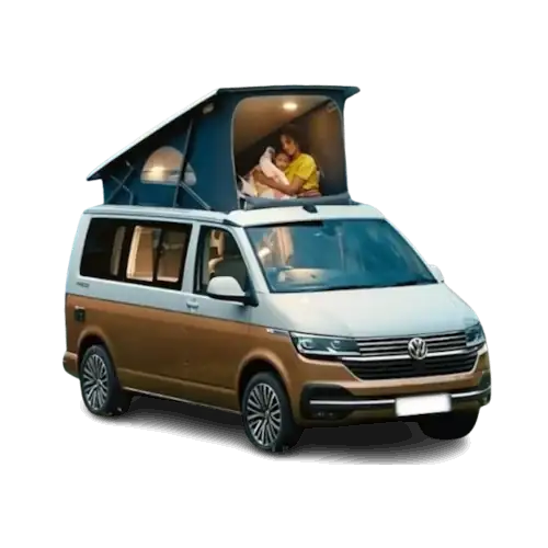Accesorios en una Volkswagen California